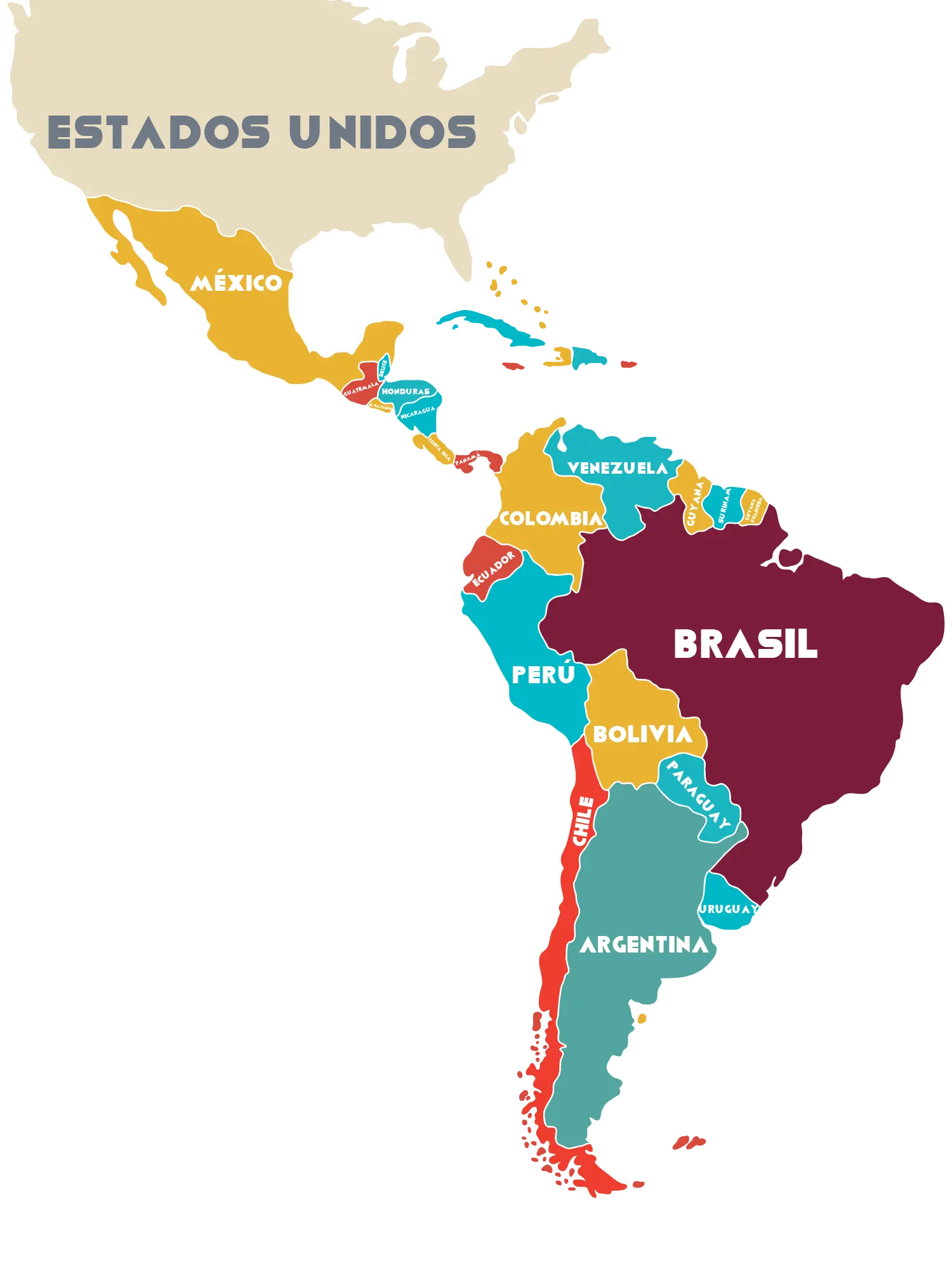 Viaja por América de Norte a Sur